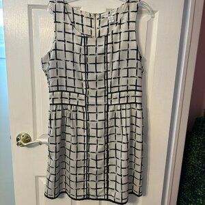 bar lii black and white dress size XL